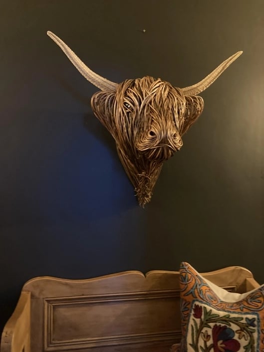 Kuh Wandskulptur – Metall 3D Wanddeko & Wohnzimmer