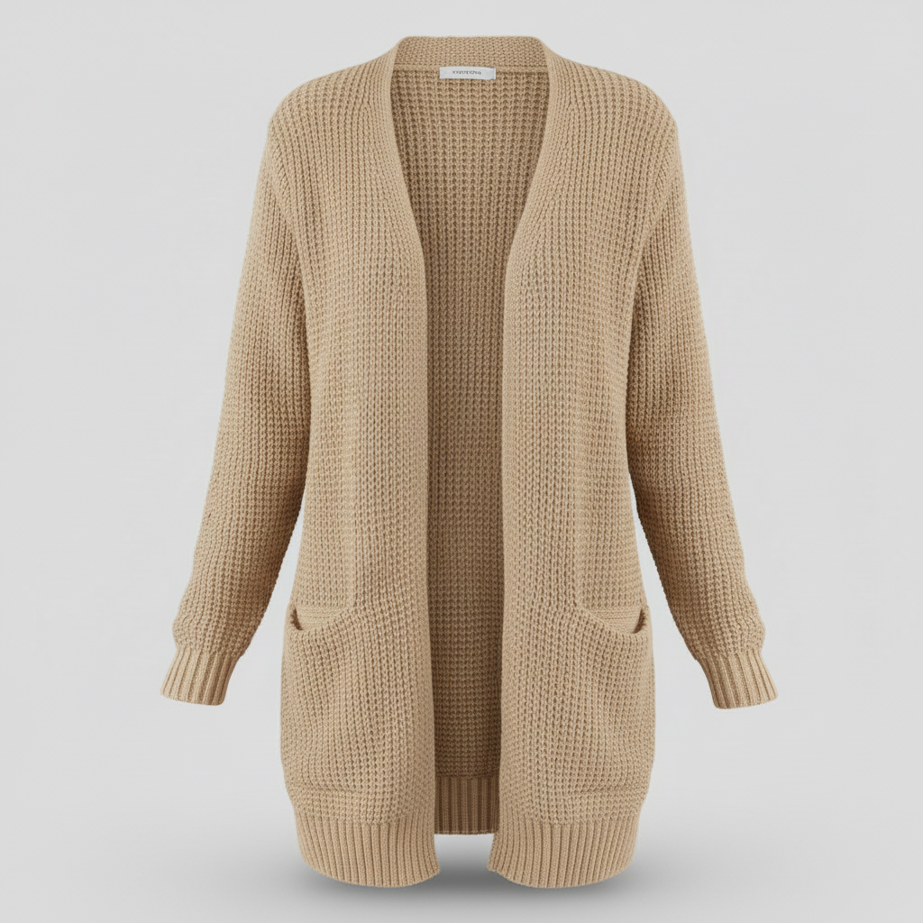 Lange Strickjacke Damen | Gemütlicher Winterstyle