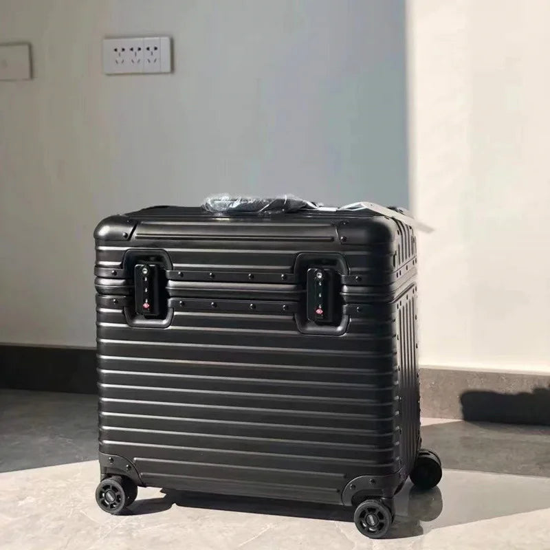 Hartschalenkoffer Aluminium-Magnesium – Leicht TSA-Schloss & 4 Rollen