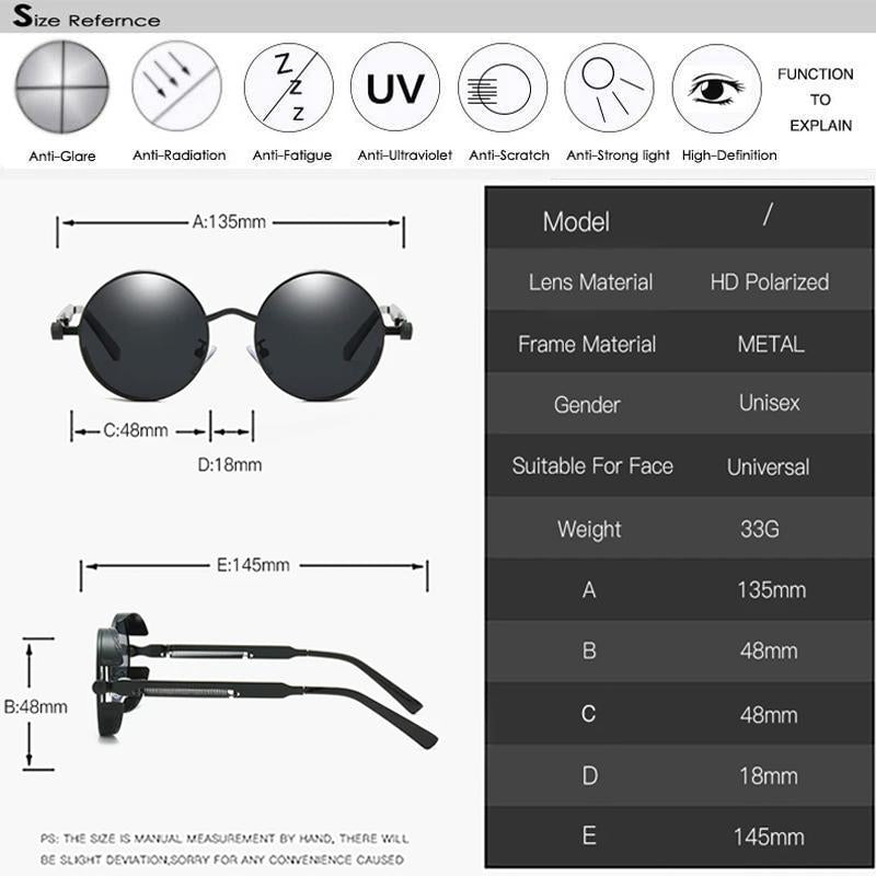 Vintage-Sonnenbrille Damen & Herren – Retro Design & UV400 Schutz