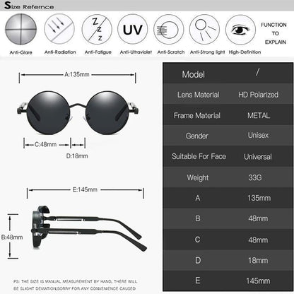Vintage-Sonnenbrille Damen & Herren – Retro Design & UV400 Schutz