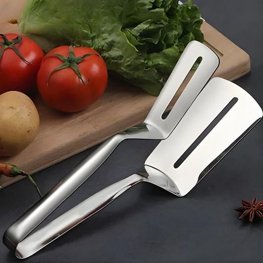 Edelstahl-Wendegreifer – Spatula & Zange 26 cm Kombination
