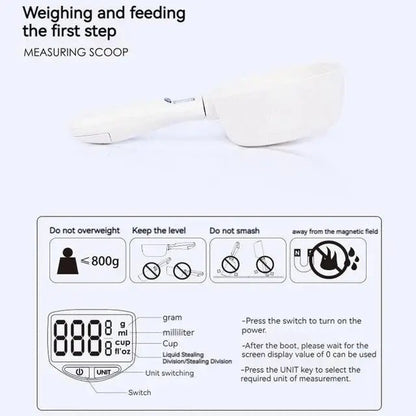 Digitaler Messlöffel mit Waage – Präzise Portionierung & g/ml