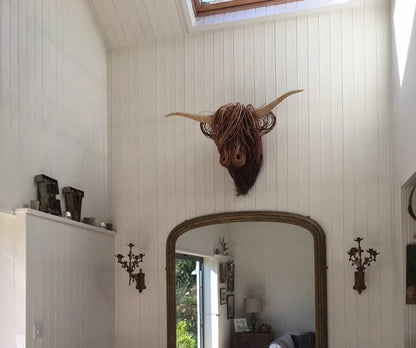 Kuh Wandskulptur – Metall 3D Wanddeko & Wohnzimmer