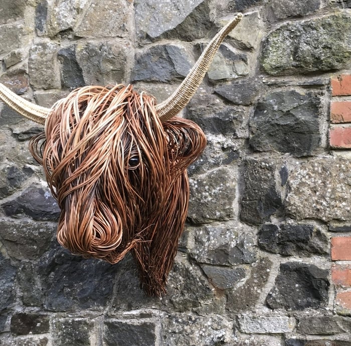 Kuh Wandskulptur – Metall 3D Wanddeko & Wohnzimmer