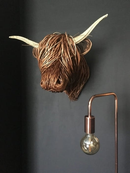 Kuh Wandskulptur – Metall 3D Wanddeko & Wohnzimmer
