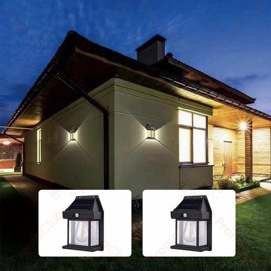 Solar-Laternenwandleuchte 2er-Set – Mit Bewegungsmelder & Außen