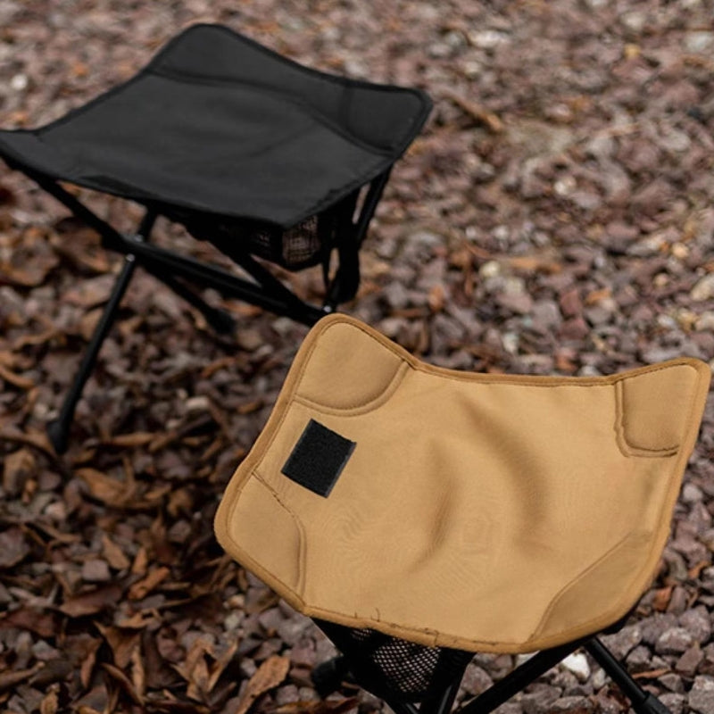 Klappbarer Campinghocker – Tragbar & Mit Netzablage Outdoor