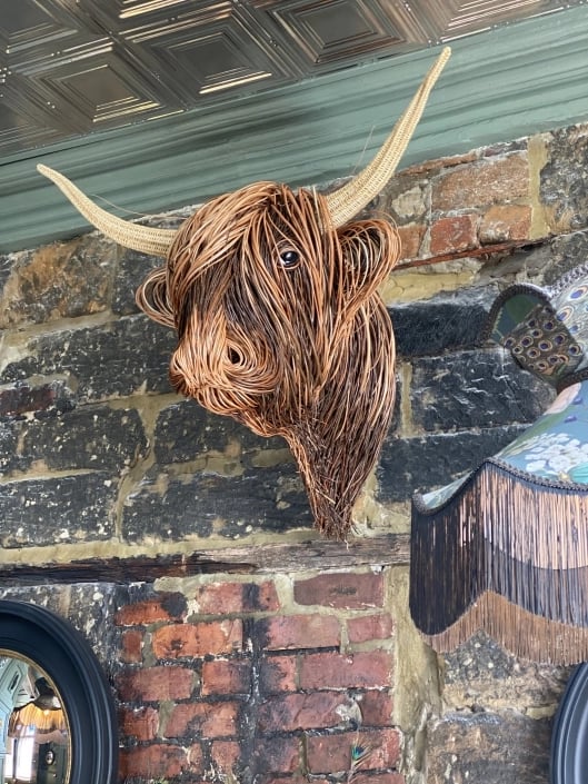 Kuh Wandskulptur – Metall 3D Wanddeko & Wohnzimmer