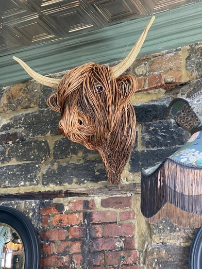 Kuh Wandskulptur – Metall 3D Wanddeko & Wohnzimmer