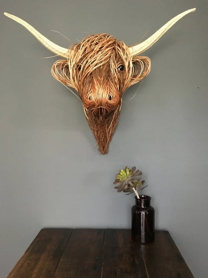 Kuh Wandskulptur – Metall 3D Wanddeko & Wohnzimmer