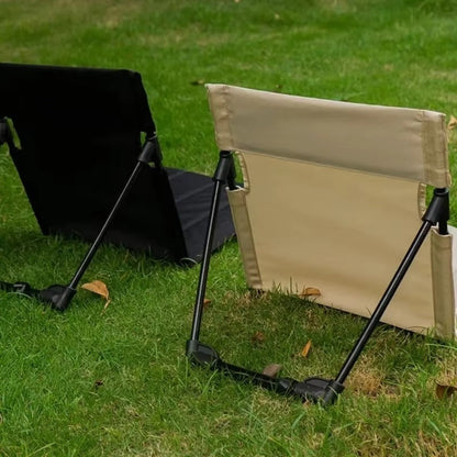 Klappbarer Bodenstuhl mit Rückenlehne – Camping & Picknick