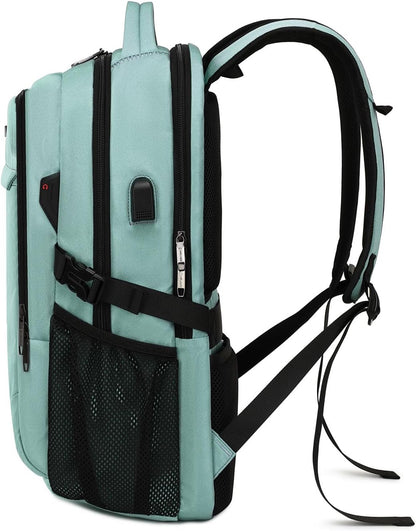 Wasserdichter Laptop-Reiserucksack – USB-Ladeport & Organizer-Fächer