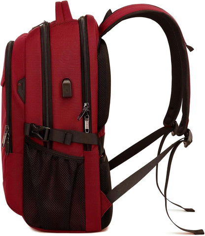Wasserdichter Laptop-Reiserucksack – USB-Ladeport & Organizer-Fächer