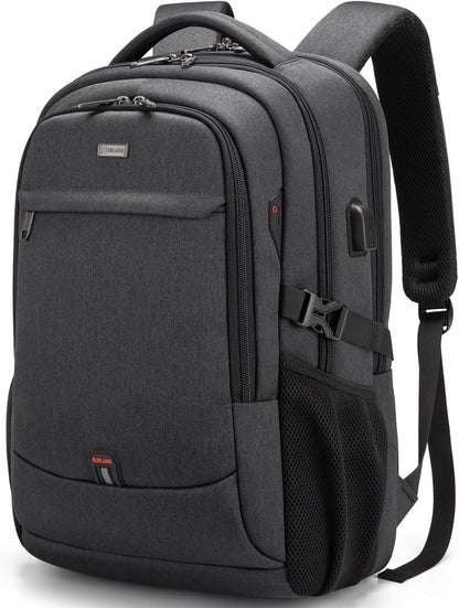 Wasserdichter Laptop-Reiserucksack – USB-Ladeport & Organizer-Fächer