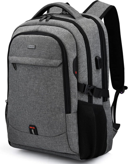 Wasserdichter Laptop-Reiserucksack – USB-Ladeport & Organizer-Fächer