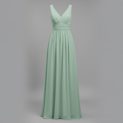 Ärmelloses V-Ausschnitt Maxikleid | Sommermaxikleid für Damen