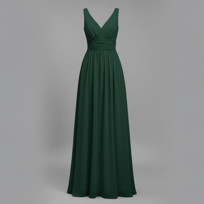 Ärmelloses V-Ausschnitt Maxikleid | Sommermaxikleid für Damen