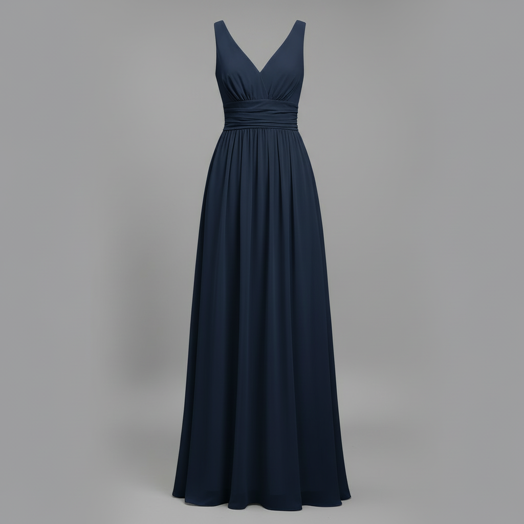Ärmelloses V-Ausschnitt Maxikleid | Sommermaxikleid für Damen