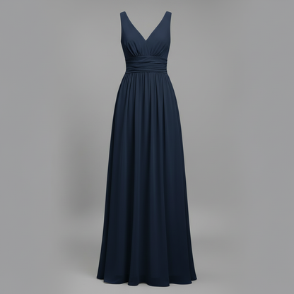 Ärmelloses V-Ausschnitt Maxikleid | Sommermaxikleid für Damen