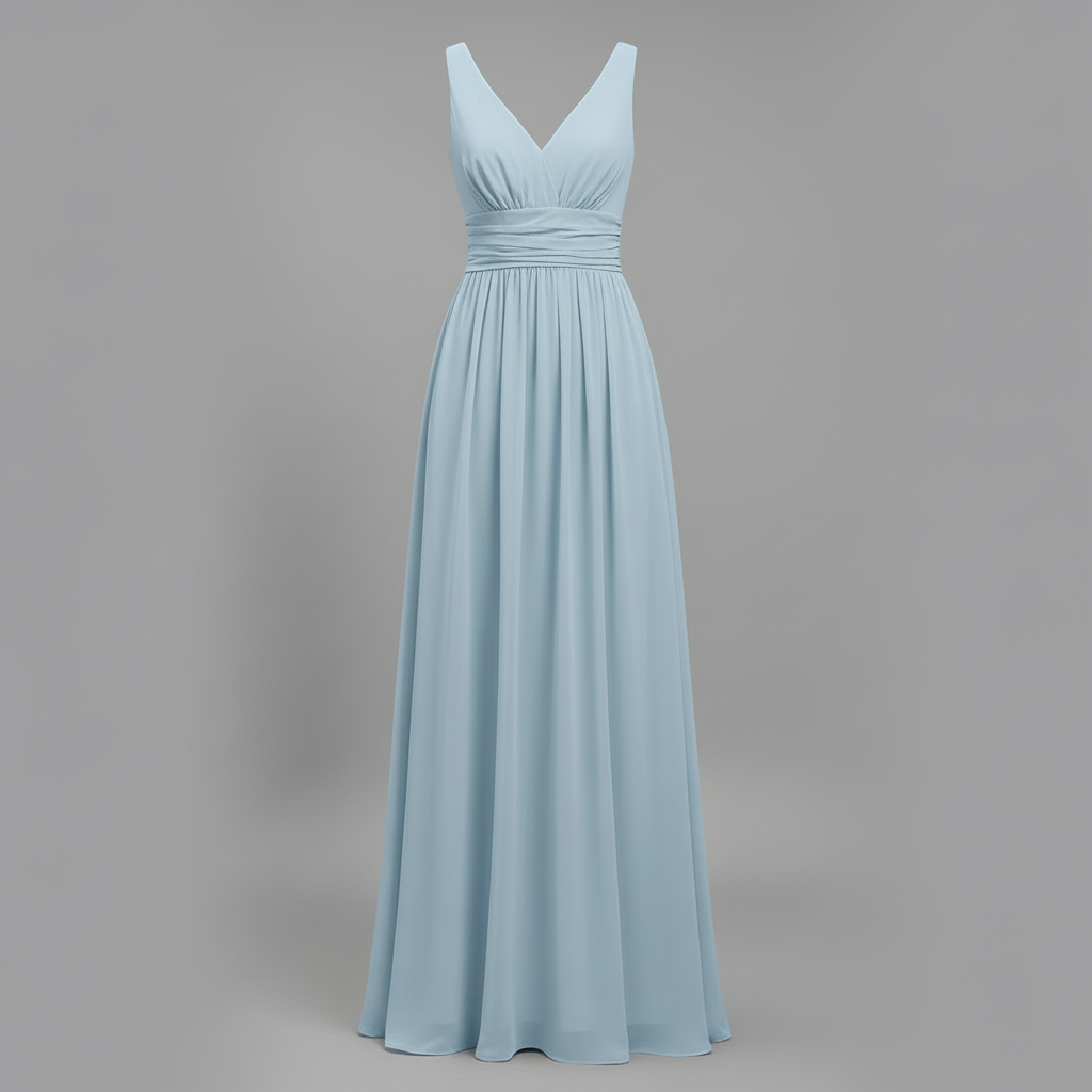 Ärmelloses V-Ausschnitt Maxikleid | Sommermaxikleid für Damen