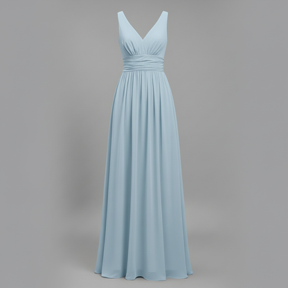 Ärmelloses V-Ausschnitt Maxikleid | Sommermaxikleid für Damen