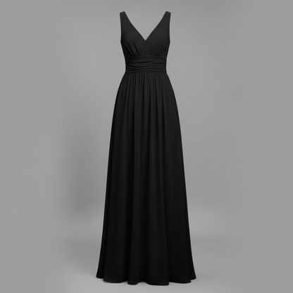 Ärmelloses V-Ausschnitt Maxikleid | Sommermaxikleid für Damen