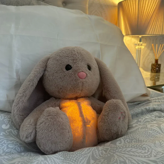 Beruhigungskuscheltier Atmend – Licht & Ton Kinder Schlafhilfe