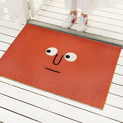 Smiley-Fußmatte PVC – Rutschfest & Schnelltrocknend