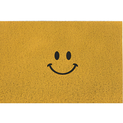 Smiley-Fußmatte PVC – Rutschfest & Schnelltrocknend