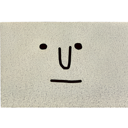 Smiley-Fußmatte PVC – Rutschfest & Schnelltrocknend