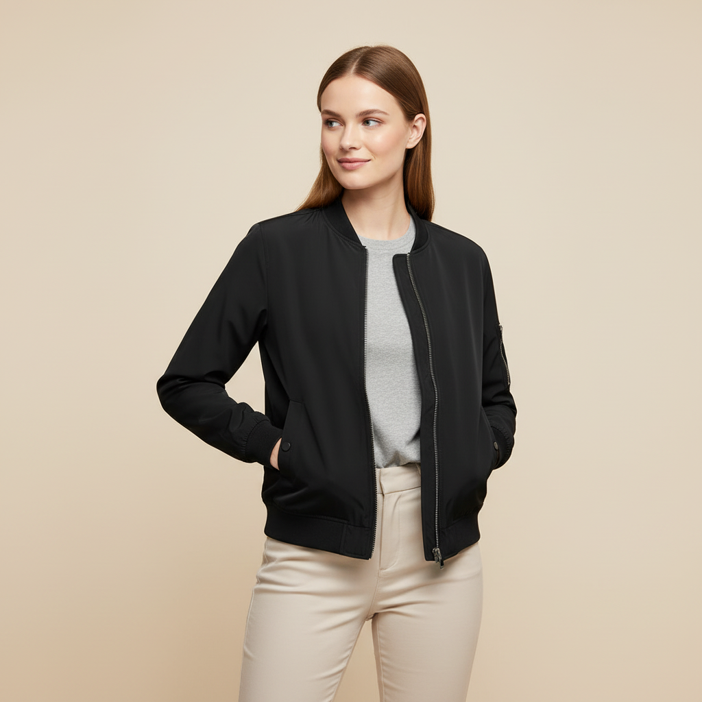 Damen Bomberjacke Kurz | Sportlicher Stil