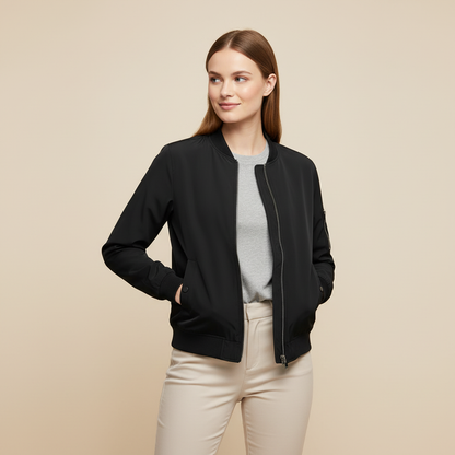 Damen Bomberjacke Kurz | Sportlicher Stil