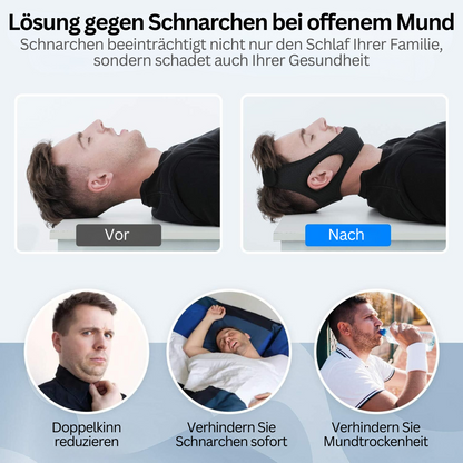 Anti-Schnarch-Kinnband DreamQuiet – Verstellbar & Sofortige Schnarchhilfe