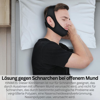 Anti-Schnarch-Kinnband DreamQuiet – Verstellbar & Sofortige Schnarchhilfe