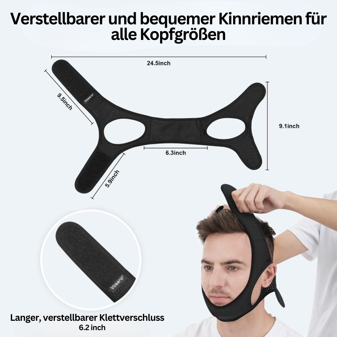 Anti-Schnarch-Kinnband DreamQuiet – Verstellbar & Sofortige Schnarchhilfe