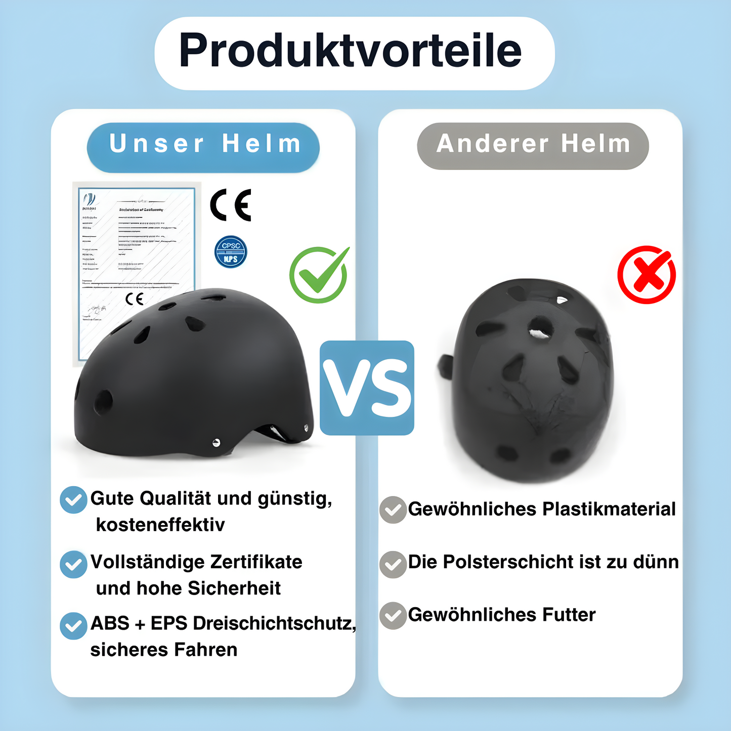 Fahrradhelm – Leicht Belüftungssystem & CE-Zertifiziert