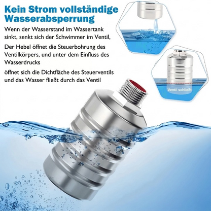 Automatisches Schwimmerventil Edelstahl – Ohne Strom & Wartungsfrei