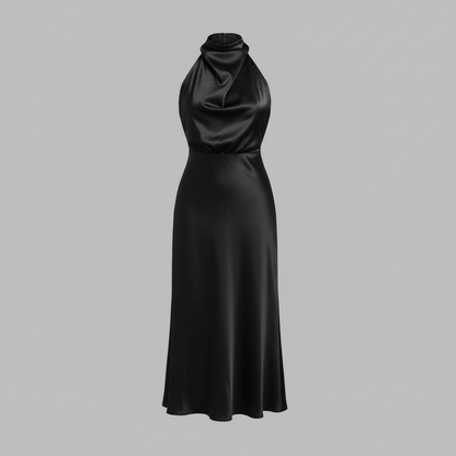 Halfter Abendkleid für Damen | Midi Kleid für Hochzeiten