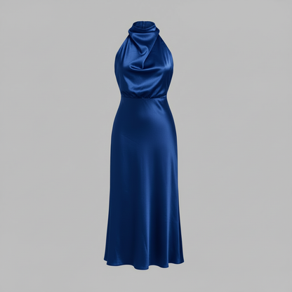 Halfter Abendkleid für Damen | Midi Kleid für Hochzeiten