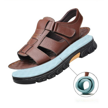 Orthopädische Leder-Herrensandalen Thijs – Fußbett & Atmungsaktiv