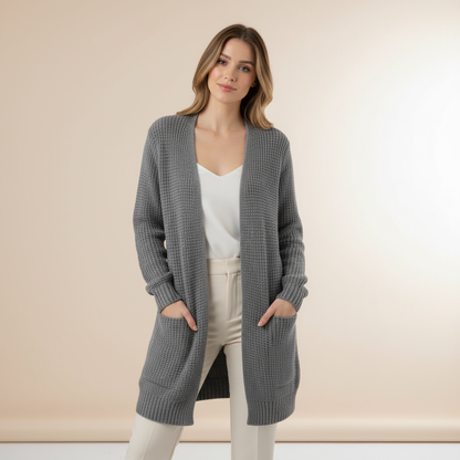 Lange Strickjacke Damen | Gemütlicher Winterstyle