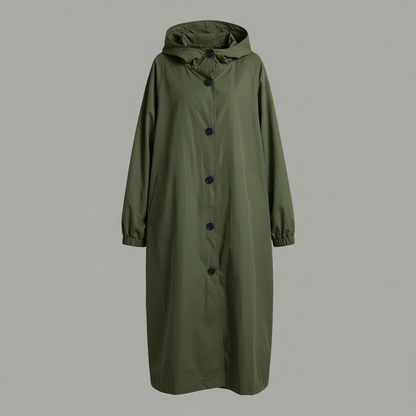 Langer Trenchcoat für Damen | Klassischer Wintermantel