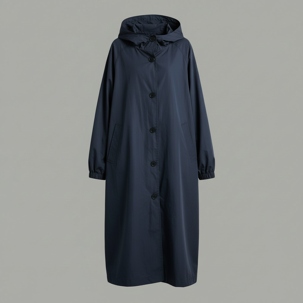 Langer Trenchcoat für Damen | Klassischer Wintermantel