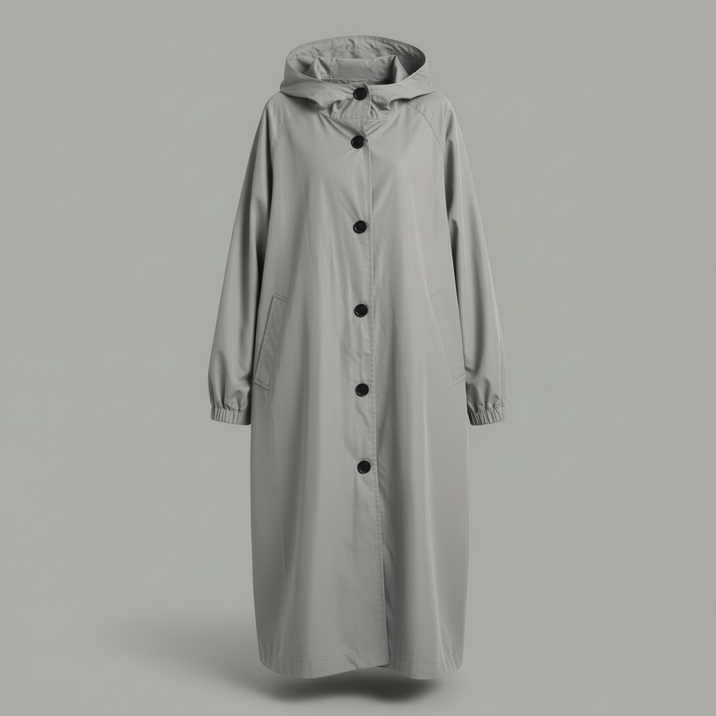 Langer Trenchcoat für Damen | Klassischer Wintermantel