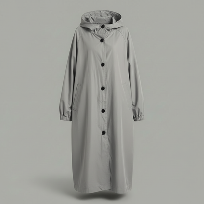 Langer Trenchcoat für Damen | Klassischer Wintermantel