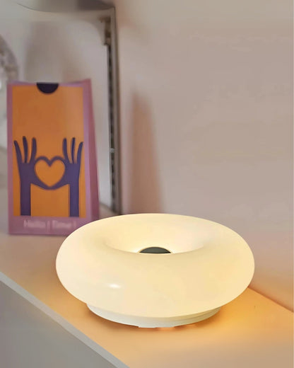 Tischlampe Donutform – Sanftes LED-Licht & Deko-Design
