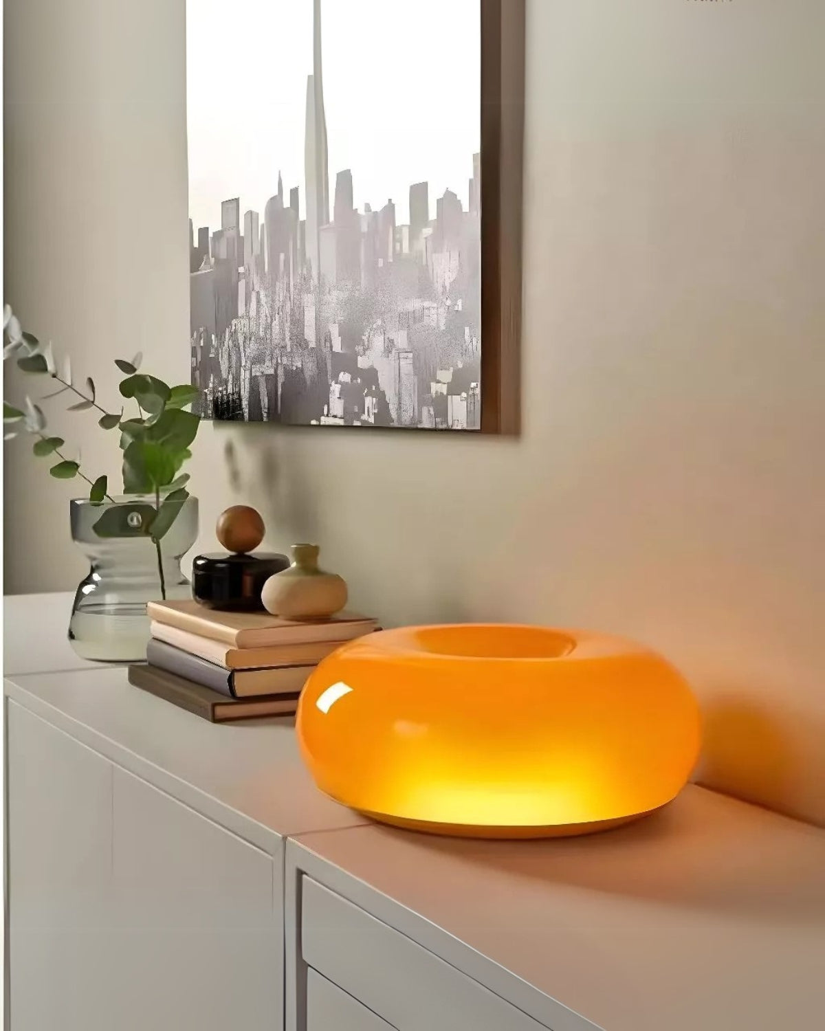 Tischlampe Donutform – Sanftes LED-Licht & Deko-Design