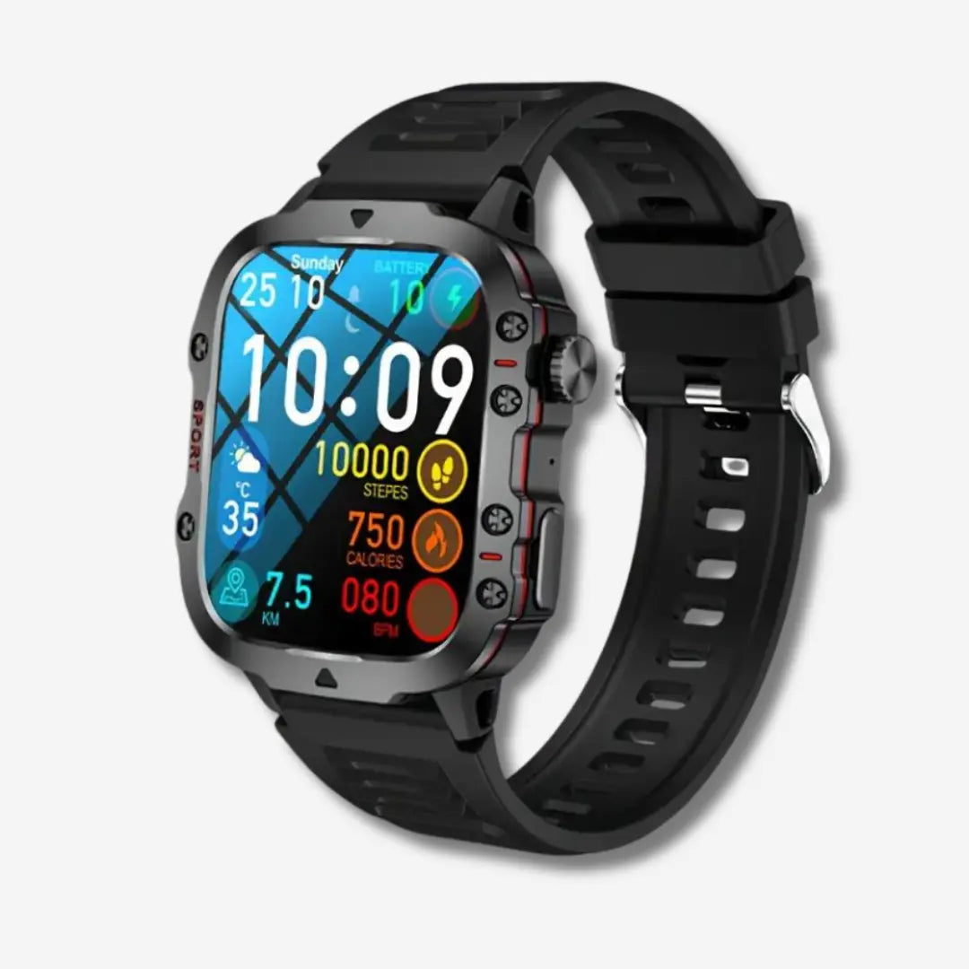 Outdoor-Smartwatch TrailMate – Wasserdicht IP68 & GPS-Tracking Sportuhr
