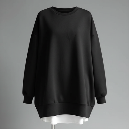 Oversized Rundhals Sweatshirt Damen | Lässiger Hoodie
